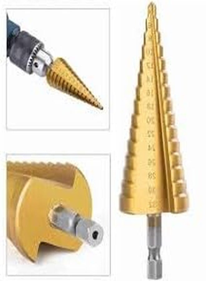 ILIKA 3X Large HSS Steel Step Cone Drill Titanium Bit Set Hole Cutter 4-12/20/32mm - Image 4